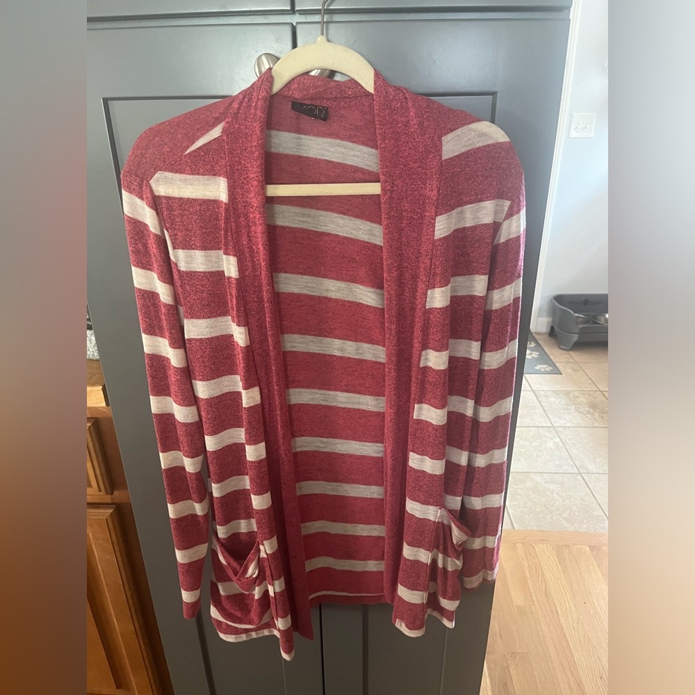 Lightweight longer open cardigan sweater size small